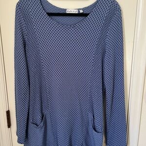 Habitat Women's Periwinkle Blue Textured Tunic Size Medium